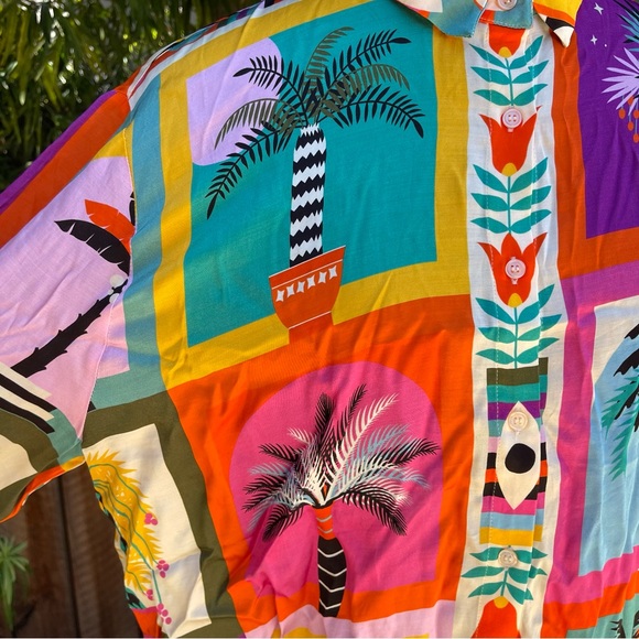 Wild Shirt Bonaventure Beldi Palm Tree Shirt size 1 - Picture 9 of 13